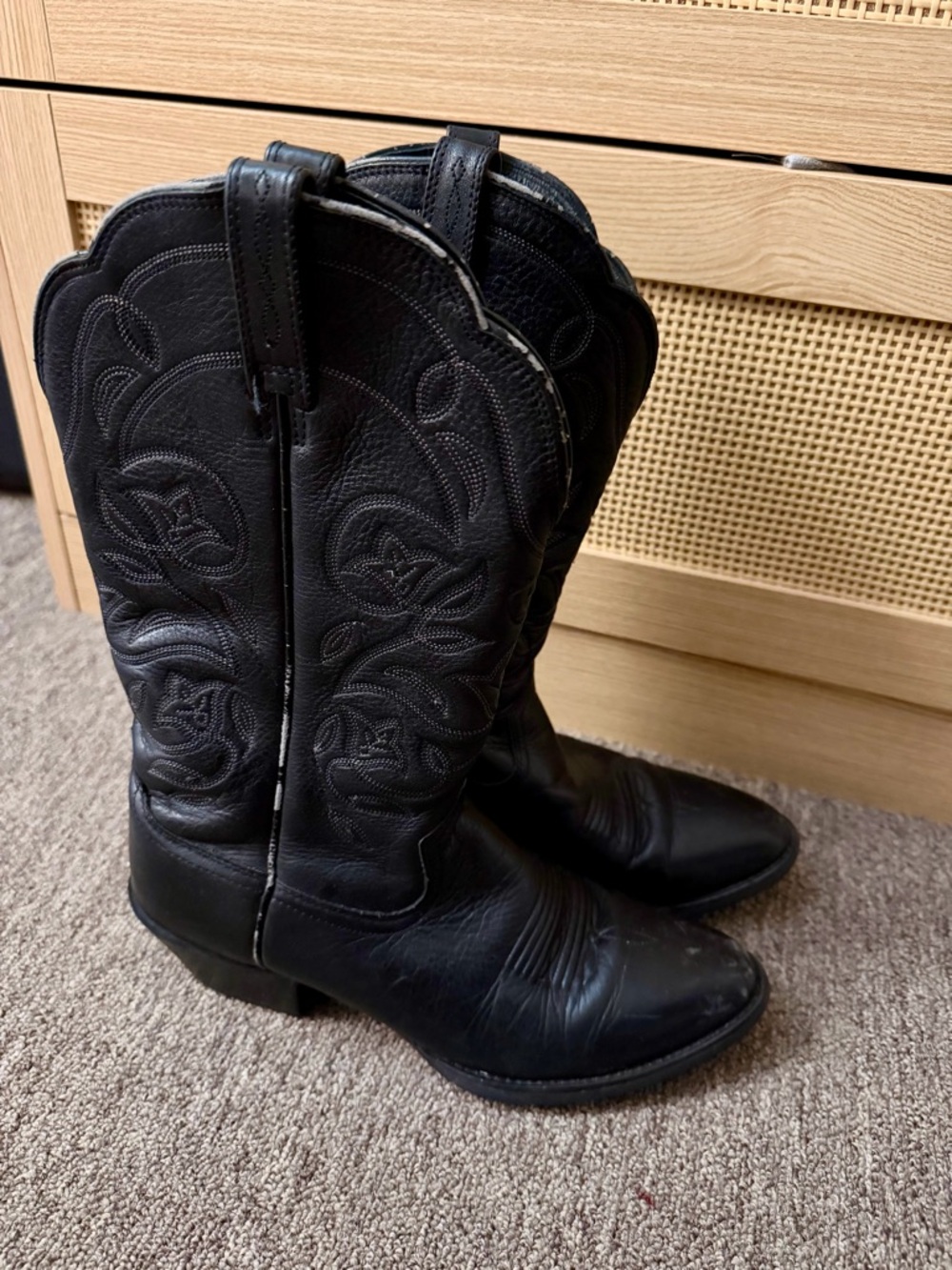 Ariat Black Western Heeled Boots